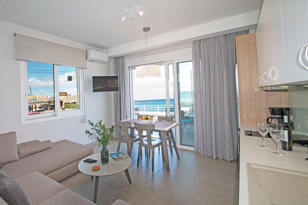 Sonja Beachfront Apartments Kato Daratso Extérieur photo